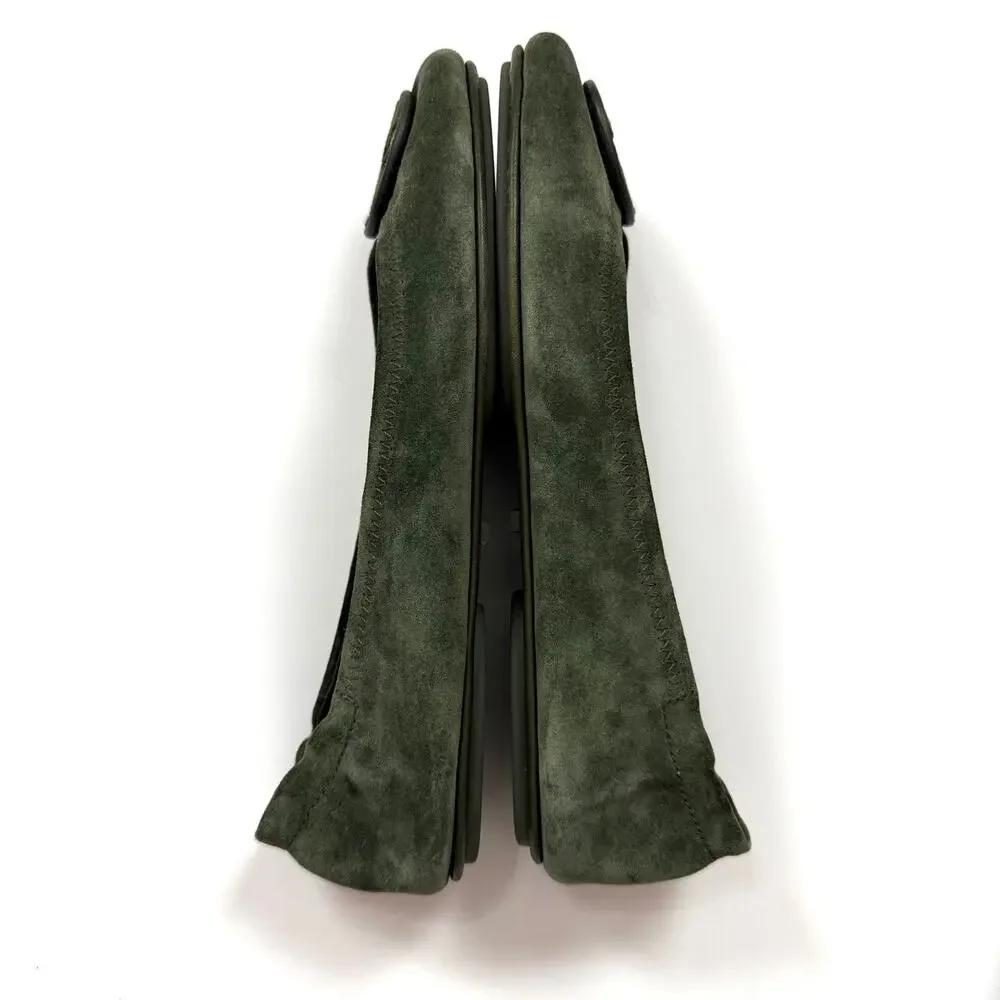 Tory Burch Minnie Travel Ballet Flats in Suede Aneto